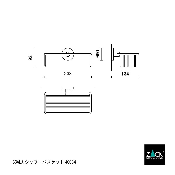ZACK 40084 SCALA ɥZACKǥΥХå 23.5cm դ DIY MP [߸ͭ]