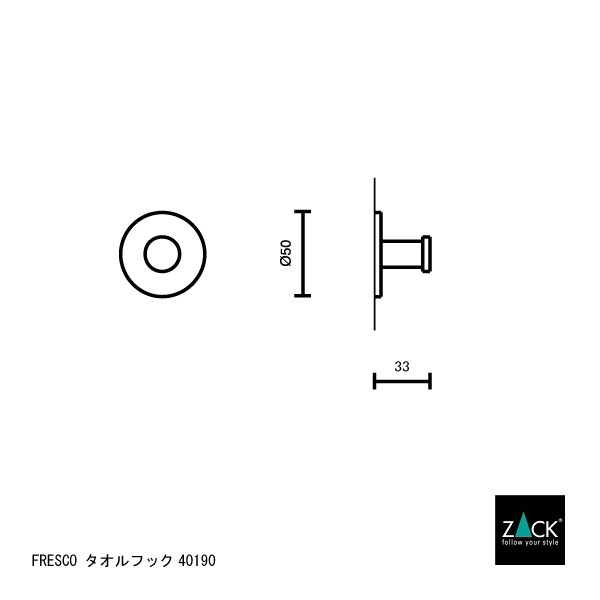 [����] ZACK 40190 FRESCO �ɥ���ZACK���������ǥ�����Υ�����եå� ���դ������� DIY HL