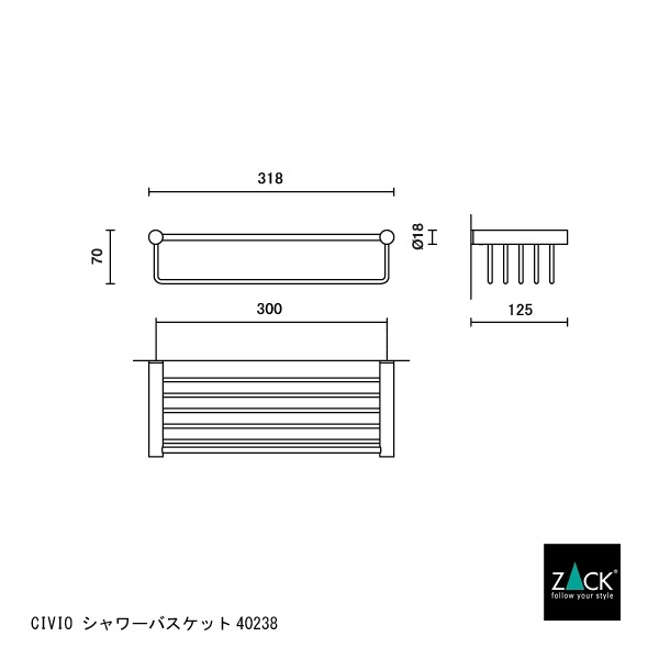 [����] ZACK 40238 CIVIO �ɥ���ZACK���������ǥ�����Υ����Х����å�