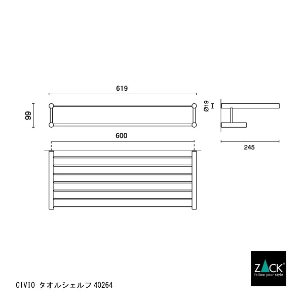 [����] ZACK 40264 CIVIO �ɥ���ZACK���������ǥ�����Υ����륷�����