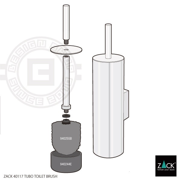 ZACK 40117 TUBO ɥZACKǥΥȥ֥饷 ۥ磻Ȼž夲 դ DIY [߸ͭ]