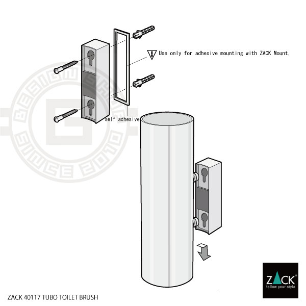 ZACK 40117 TUBO ɥZACKǥΥȥ֥饷 ۥ磻Ȼž夲 դ DIY [߸ͭ]