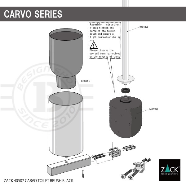 [����ץ���] ZACK 40507 CARVO �ɥ���ZACK���������ǥ�����Υȥ���֥饷 �ޥåȥ֥�å� ���դ������� DIY [�߸�ͭ��]