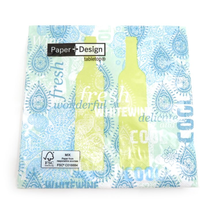 �����ʥץ���(20����)33��33cm PAPER+DESIGN �ܥȥ� ���꡼��ߥ֥롼 PD21583