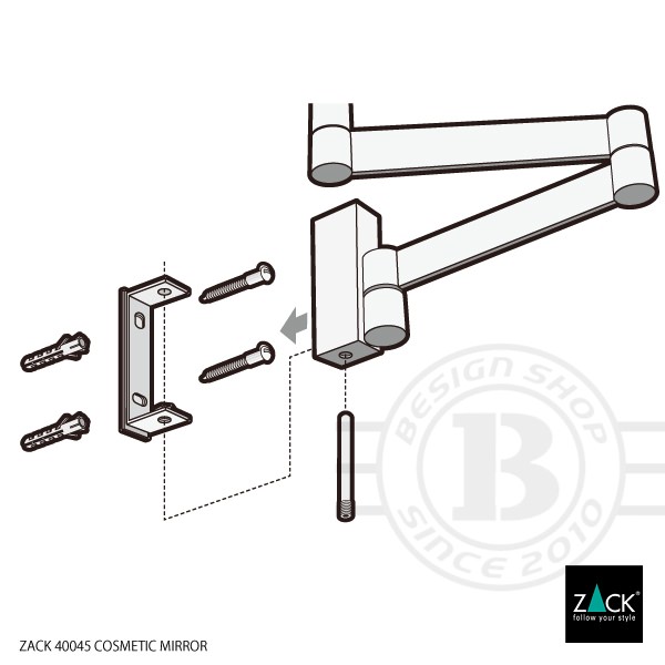 ZACK 40045 LINEA �ɥ���ZACK���������ǥ�����Υ�������ߥ顼(ξ�̶�) ���դ������� DIY MP [�����]