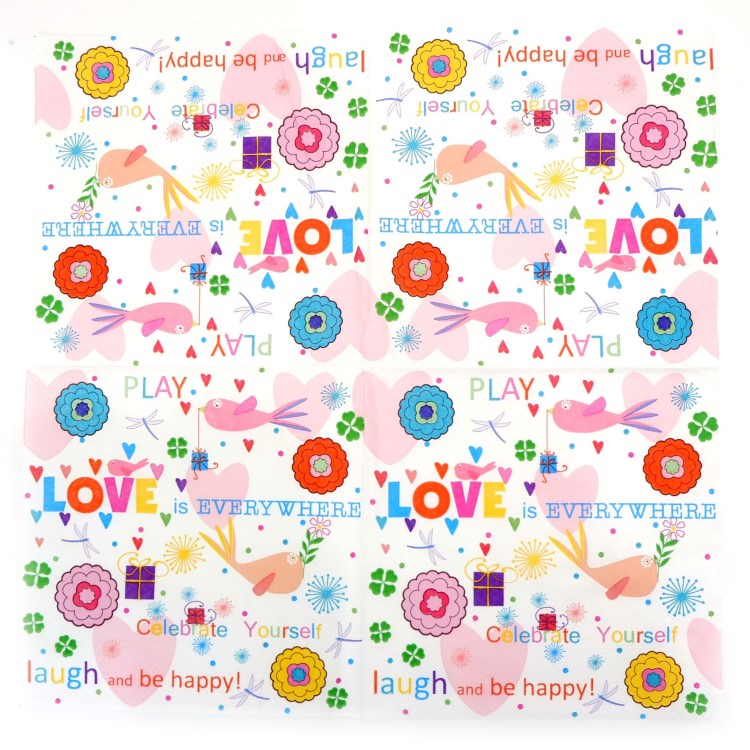 ʥץ(20)3333cm PAPER+DESIGN LOVE HAPPY ե LN0748