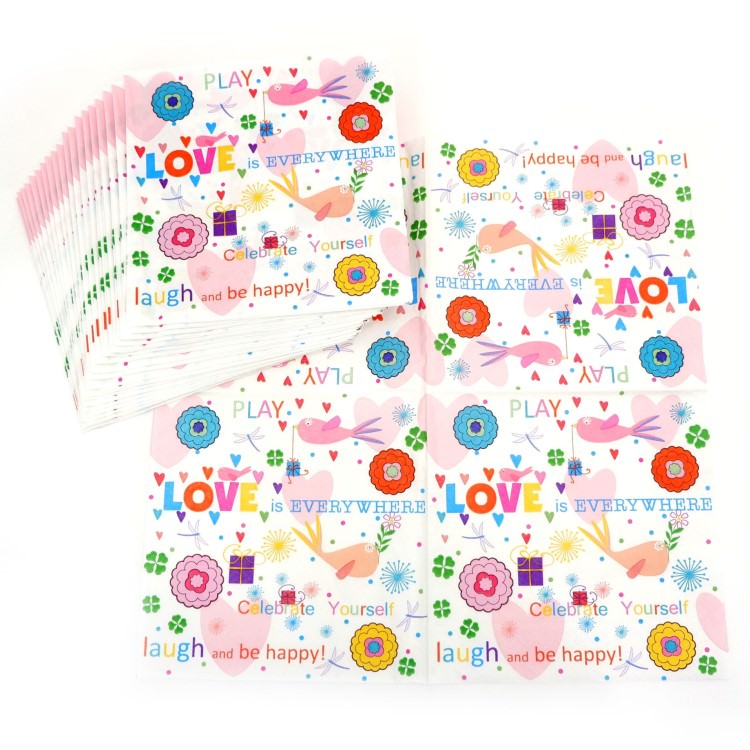 ʥץ(20)3333cm PAPER+DESIGN LOVE HAPPY ե LN0748