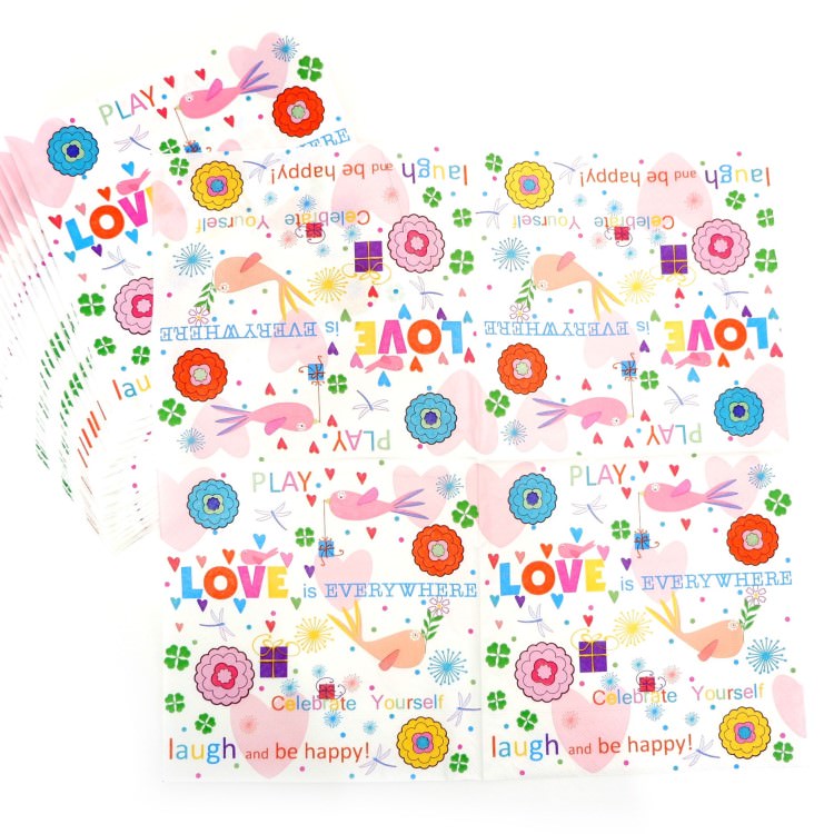 ʥץ(20)3333cm PAPER+DESIGN LOVE HAPPY ե LN0748