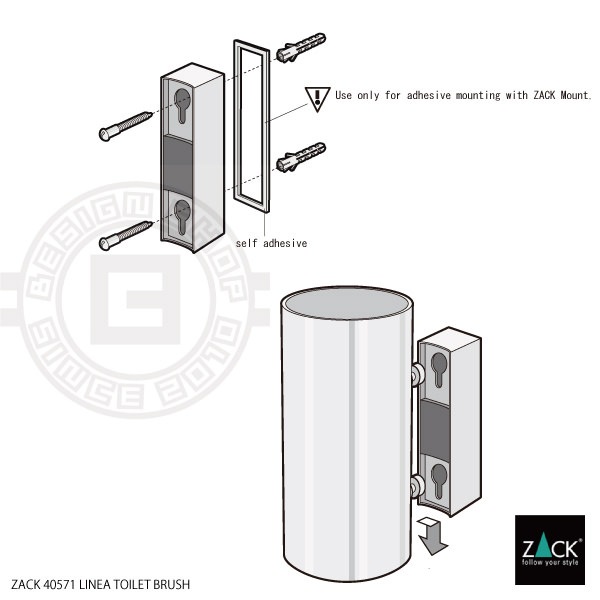 ZACK 40571 LINEA ɥZACKǥΥȥ֥饷 ޥåȥ֥å դ DIY [߸ͭ]
