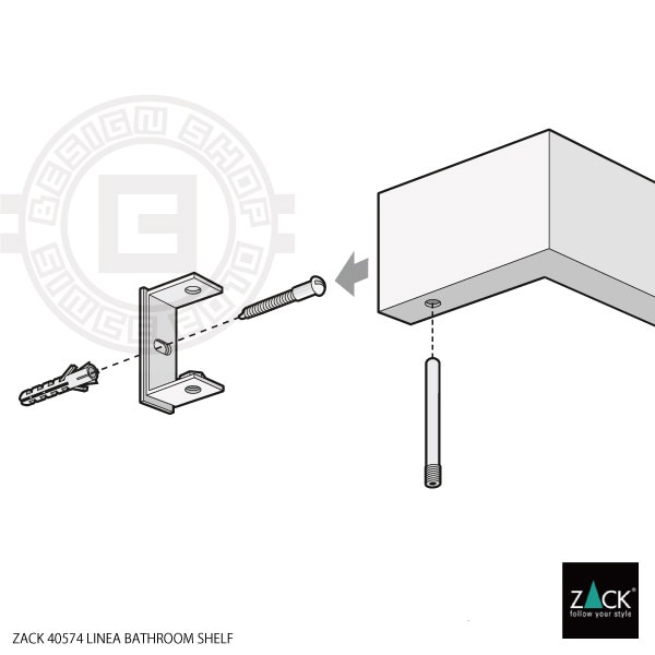 ZACK 40574 LINEA �ɥ���ZACK���������ǥ�����ΥХ��롼�ॷ����� �ޥåȥ֥�å� ���դ������� DIY [�߸�ͭ��]