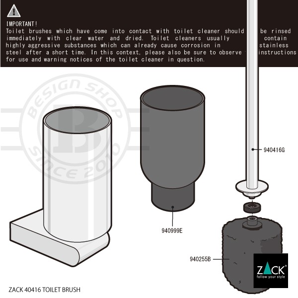 ZACK 40416 ATORE �ɥ���ZACK���������ǥ�����Υȥ���֥饷 ���դ������� DIY HL [�߸�ͭ��]