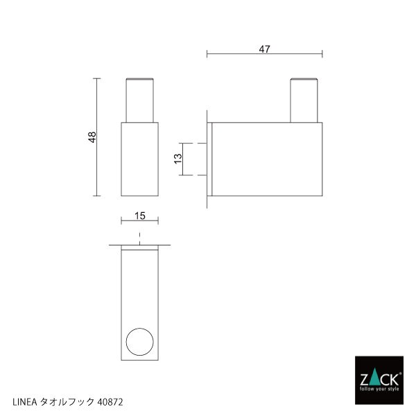 ZACK 40872 LINEA �ɥ���ZACK���������ǥ�����Υ�����եå� ����ե����� ���դ������� DIY [�߸�ͭ��]