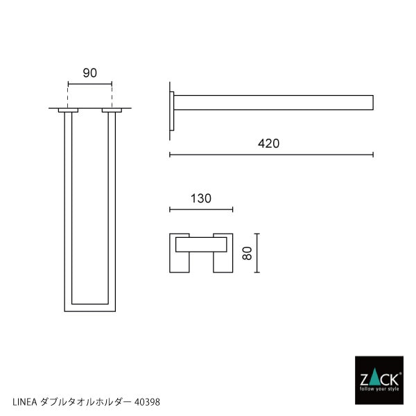 ZACK 40398 LINEA �ɥ���ZACK���������ǥ�����Υ��֥륿����ۥ���� ���դ������� DIY  HL [�߸�ͭ��]