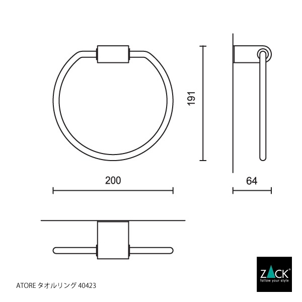 ZACK 40423 ATORE �ɥ���ZACK���������ǥ�����Υ������� ���դ������� DIY  HL [�߸�ͭ��]