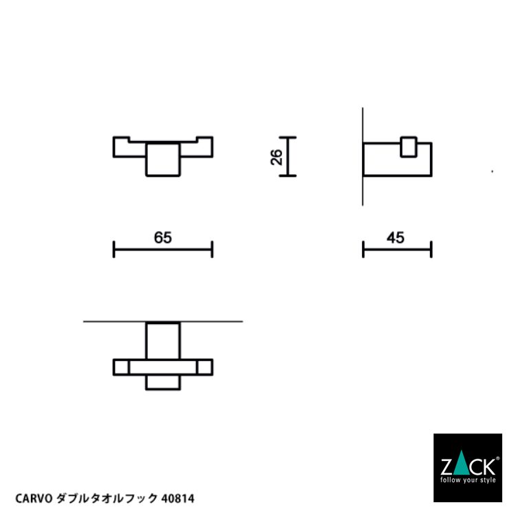 ZACK 40814 CARVO �ɥ���ZACK���������ǥ�����Υ��֥륿����եå� �ۥ磻�Ȼž夲 ���դ������� DIY [�߸�ͭ��]