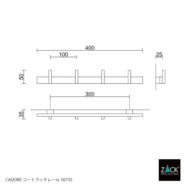 ZACK 50735 CADORE �ɥ���ZACK���������ǥ�����Υ����ȥեå��졼�� �ޥåȥ֥�å� ���դ������� DIY [�߸�ͭ��]