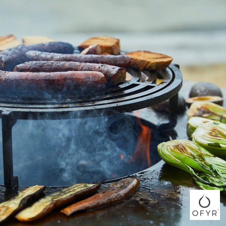 OFYR(���ե���) ���饷�å� ���ȥ졼�� �֥�å�85 �緿 �С��٥��塼����� ���Ρå������� �����ȥɥ����å��󥰥���� �����դ� BBQ Classic Storage Black85 TEAK WOOD OCSB85