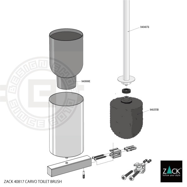 ZACK 40817 CARVO �ɥ���ZACK���������ǥ�����Υȥ���֥饷 �ۥ磻�Ȼž夲 ���դ������� DIY [�߸�ͭ��]