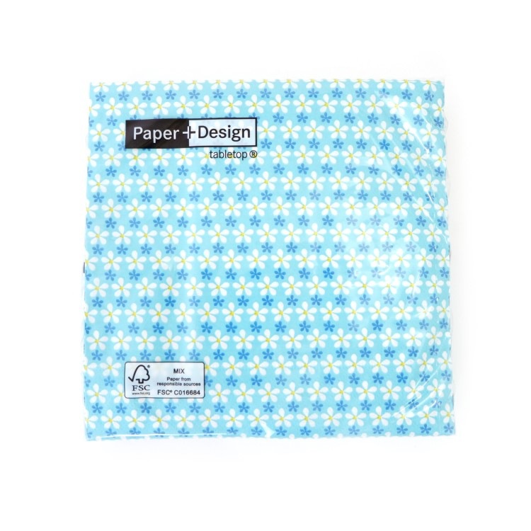 �����ʥץ���(20����)33��33cm PAPER+DESIGN ������ ���� �֥롼 PD200502