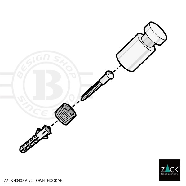 ZACK 40402 AIVO ɥZACKǥΥեåS 2ĥå դ DIY  MP [߸ͭ]