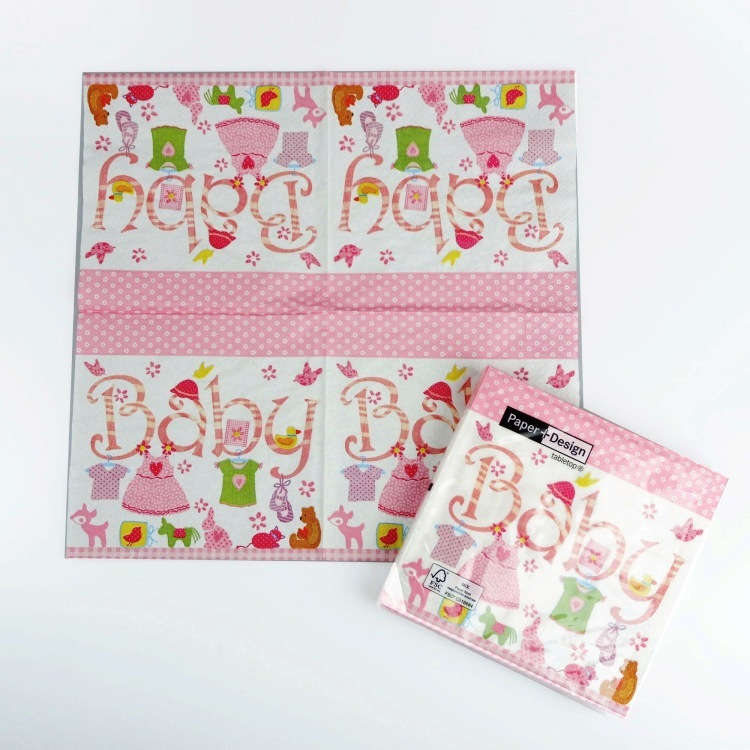 �����ʥץ���(20����)33x33cm PAPER+DESIGN �٥��ӡ� �ԥ� ���λ� PD21581 [�߸�ͭ��]