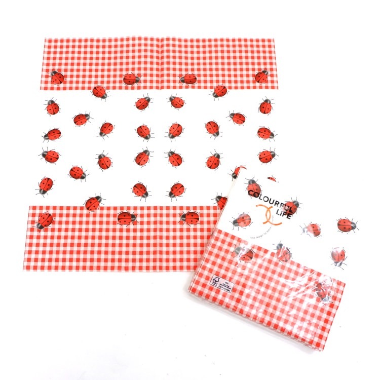 �����ʥץ���(20����)33��33cm PAPER+DESIGN �Ƥ�Ȥ��� �����å� ��åɡߥۥ磻�� LN0463 [�߸�ͭ��]