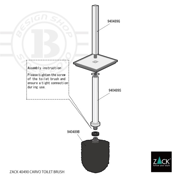 ZACK 40490 CARVO �ɥ���ZACK���������ǥ�����Υȥ���֥饷 ���դ������� DIY HL [�߸�ͭ��]