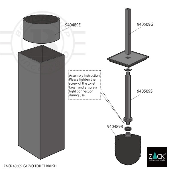 ZACK 40509 CARVO �ɥ���ZACK���������ǥ�����Υȥ���֥饷 �ޥåȥ֥�å� [�߸�ͭ��]