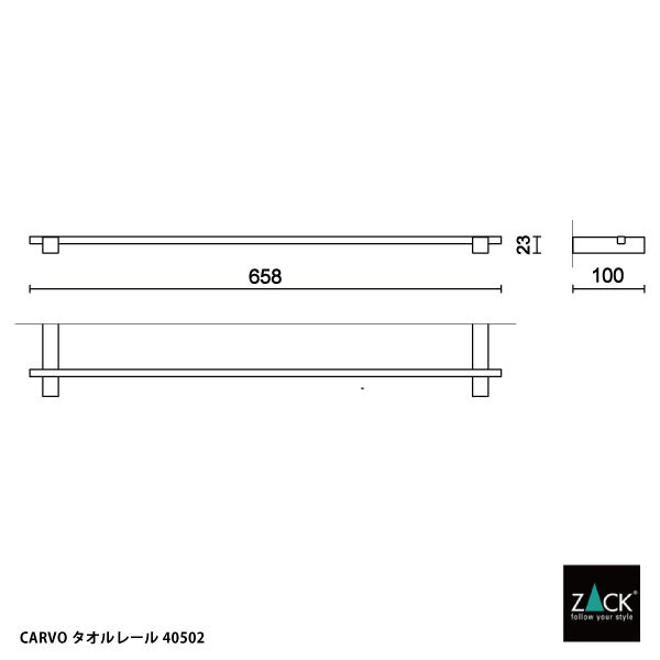 ZACK 40502 CARVO �ɥ���ZACK���������ǥ�����Υ�����졼�� �ޥåȥ֥�å�65.8cm ���դ������� DIY [�߸�ͭ��]