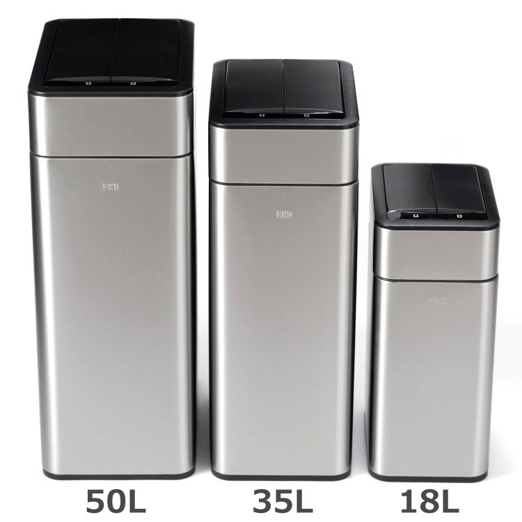 EKO(������������) �ե���ȥ�ץ� ���󥵡��ӥ�18L�å���Ȣ 2��Ÿ��(�֥�å�/����С�) ���󥵡������� ���ƥ�쥹 ���� �ߥ� EK9577-18L