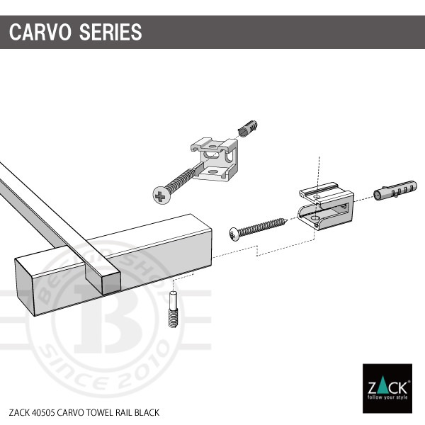 ZACK 40505 CARVO �ɥ���ZACK���������ǥ�����Υ�����졼�� �ޥåȥ֥�å�50.8cm ���դ������� DIY [�߸�ͭ��]