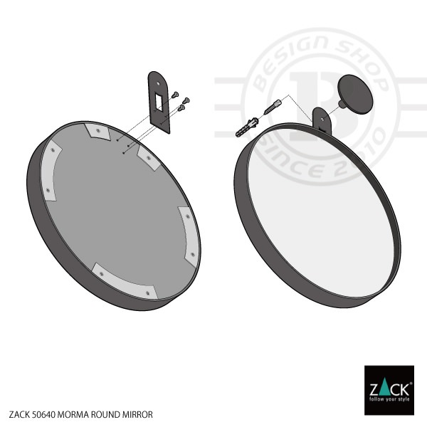 ZACK 50640 MORMA �ɥ���ZACK���������ǥ�����Υ�������ߥ顼(�饦��ɥ�����)�ޥåȥ֥�å� ���դ������� DIY [�߸�ͭ��]