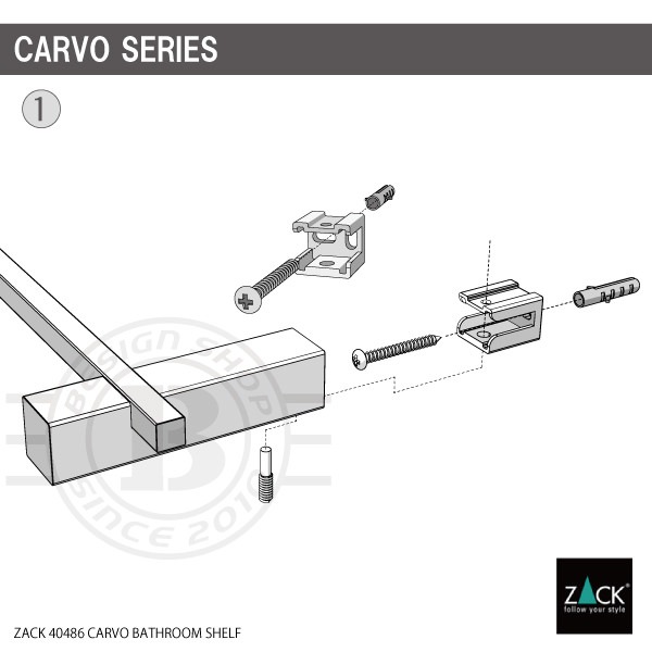 ZACK 40486 CARVO �ɥ���ZACK���������ǥ�����ΥХ��롼�ॷ����� ���դ������� DIY HL [�߸�ͭ��]