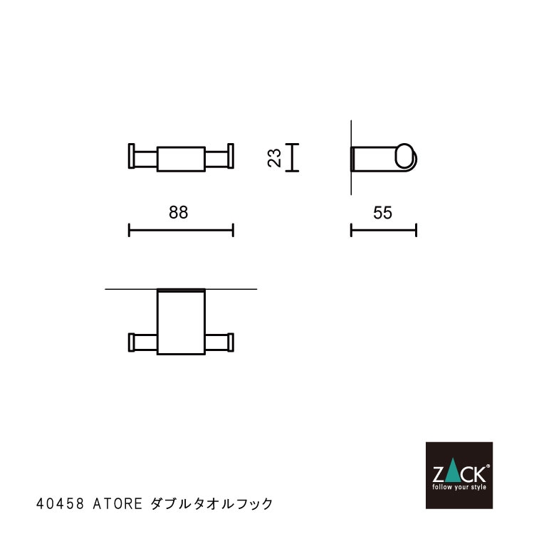 ZACK 40458 ATORE �ɥ���ZACK���������ǥ�����Υ��֥륿����եå� ���դ������� DIY  MP [�߸�ͭ��]