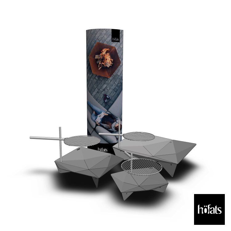 HOEFATS(�ۡ��ե��å�) 50103 TRIPLE �ե����䡼�ܥ��� 120cm�åɥ����� �ȥ�ץ� �ե����䡼�ԥå� BBQ ����