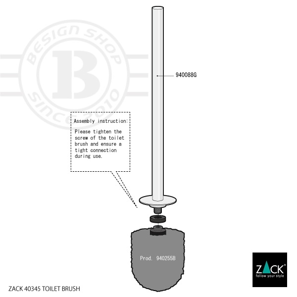 ZACK 40345 LYOS �ɥ���ZACK���������ǥ�����Υȥ���åȥ֥饷  MP [�߸�ͭ��]