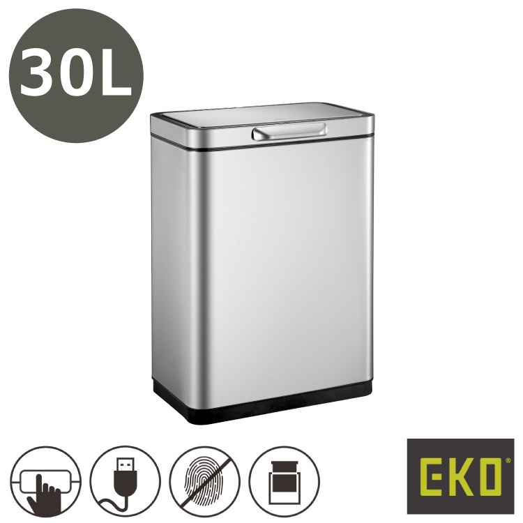 【mamaさま専用】美品　EK9180R L イータッチビン47L シルバー EKO(イーケーオー) イータッチエレクトリック タッチビン30L｜ゴミ箱
