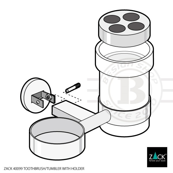 ZACK 40099 SCALA ɥZACKǥΥ֥顼Ȼ֥饷ۥΥå դ DIY MP [߸ͭ]