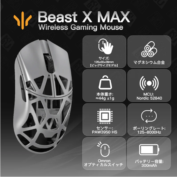 WLMOUSE Beast X Max(サイド穴なし)