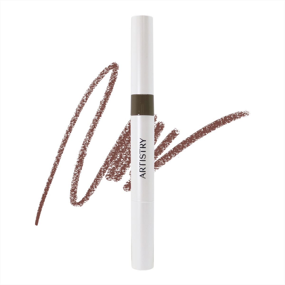 【OUTLET】アムウェイ 2イン1 ブローペンシル&マスカラ（ダークブラウン）　●箱潰れ