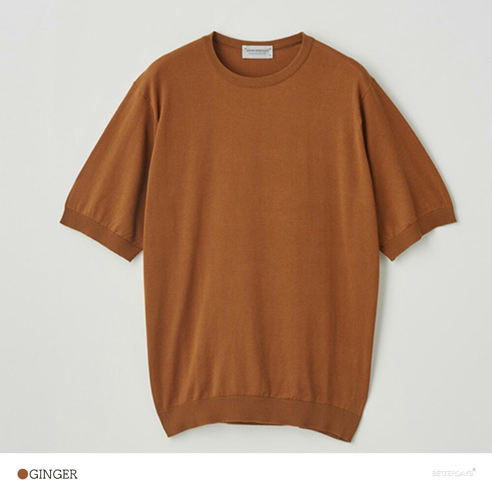 ニットTシャツ 半袖 ジョンスメドレー 30ゲージ クルーネック シーアイランドコットン 日本別注 S4409 JOHN SMEDLEY