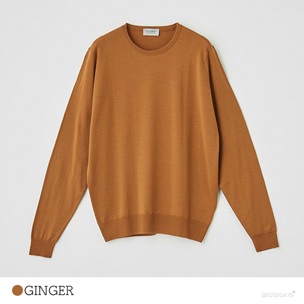 【SALE／20%OFF】クルーネックニット  長袖 プルオーバー 30G MODERN FIT KERSHAW   ジョンスメドレー JOHN SMEDLEY