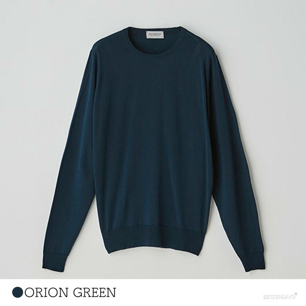 【SALE／20%OFF】クルーネックニット  長袖 プルオーバー 30G MODERN FIT KERSHAW   ジョンスメドレー JOHN SMEDLEY