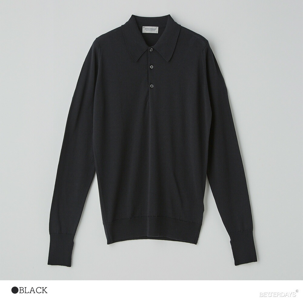 【SALE／20%OFF】長袖ポロシャツ  ジョンスメドレー ニットポロシャツ 30G EASY FIT DORSET  JOHN SMEDLEY