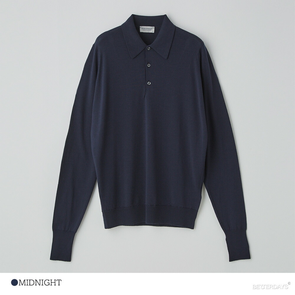 【SALE／20%OFF】長袖ポロシャツ  ジョンスメドレー ニットポロシャツ 30G EASY FIT DORSET  JOHN SMEDLEY