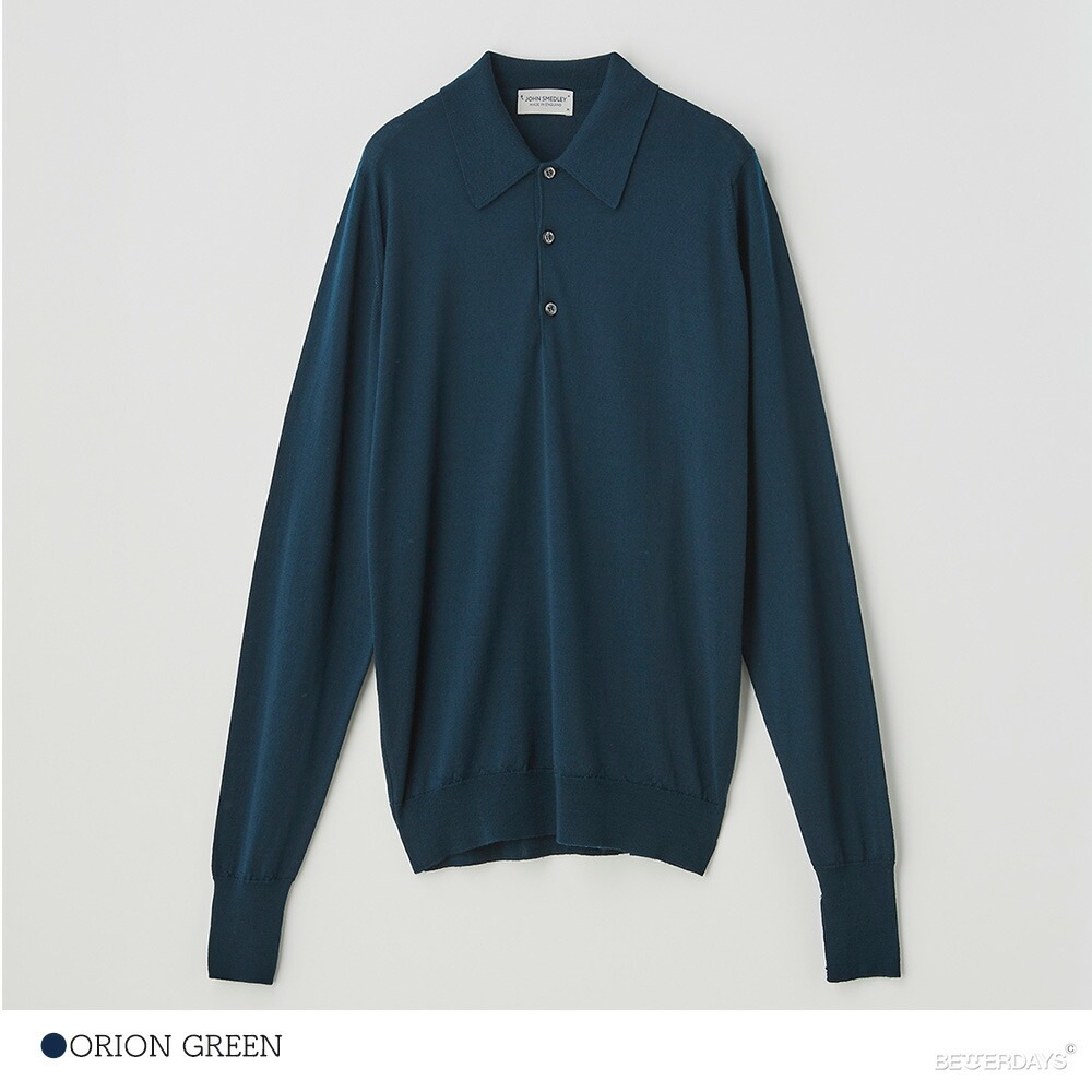 【SALE／20%OFF】長袖ポロシャツ  ジョンスメドレー ニットポロシャツ 30G EASY FIT DORSET  JOHN SMEDLEY
