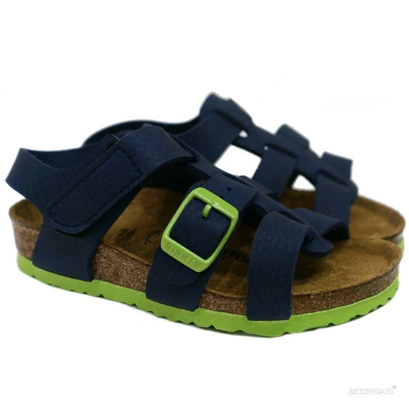 【SALE／20%OFF】 キッズ  幅広 レギュラーフィット KIDS 15-22.5cm BIRKENSTOCK NIL KINDER DESERT SOIL Vibrant Blue 