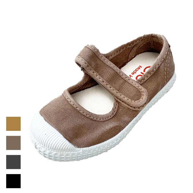 ワンストラップ シエンタ Cienta キャンバス ベルクロシューズ 12-21cm ムラ染め スリッポン スニーカー ジュニア 76777 靴 シエンタ スリッポン