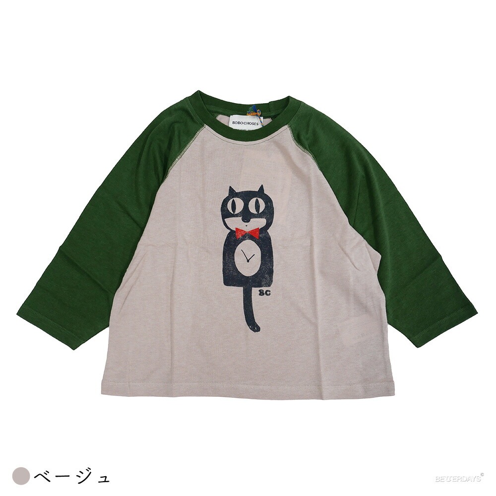 BOBO CHOSES/Cat O'Clock LONG SLEEVE T-SHIRT