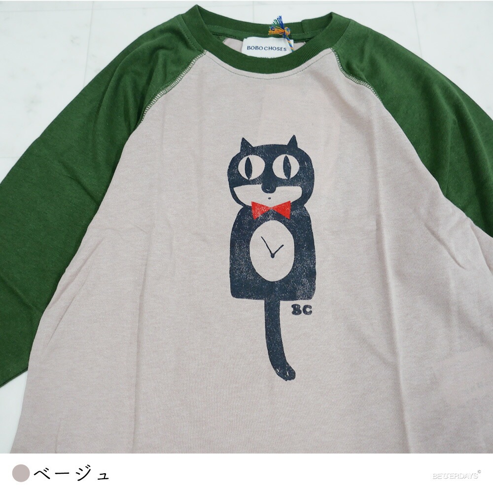 BOBO CHOSES/Cat O'Clock LONG SLEEVE T-SHIRT